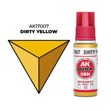 Boite de Quick Gen Color Ak Interactive - Dirty Yellow