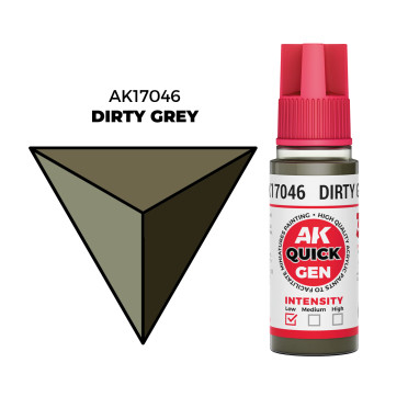 Boite de Quick Gen Color Ak Interactive - Dirty Grey