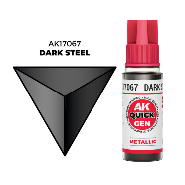 Boite de Quick Gen Color Ak Interactive - Dark Steel