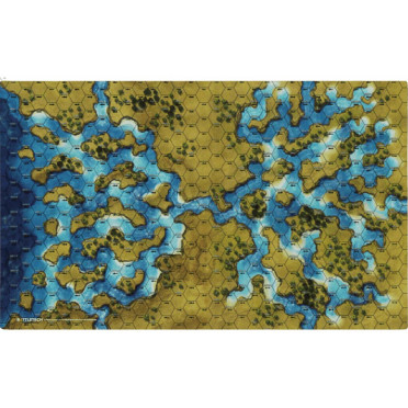 Boite de BattleTech - Neoprene BattleMat : Savannahs River Delta/City Ruins