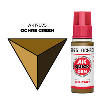Boite de Quick Gen Color Ak Interactive - Ochre Green