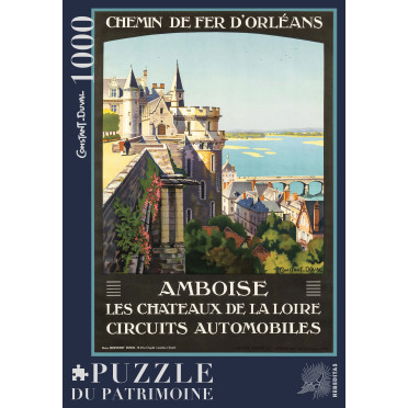 Boite de Puzzle - Amboise et la Loire par Constant-Duval - 1000 pièces