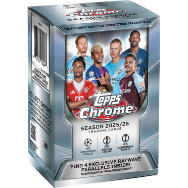 Boite de TOPPS - Chrome UCC 2026 - Value Box 28 cartes