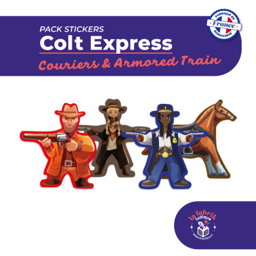 Boite de Colt Express : Convoyeurs et Train blindé - Pack de stickers