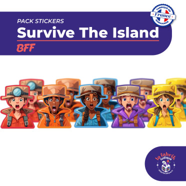 Boite de Survive The Island : BFF - Pack de stickers