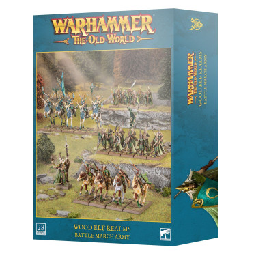 Boite de Warhammer - The Old World : Royaumes Elfes Sylvains - Armée de Colonne de Bataille