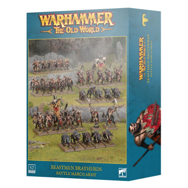 Boite de Warhammer - The Old World : Braillehardes Hommes-bêtes - Armée de Colonne de Bataille