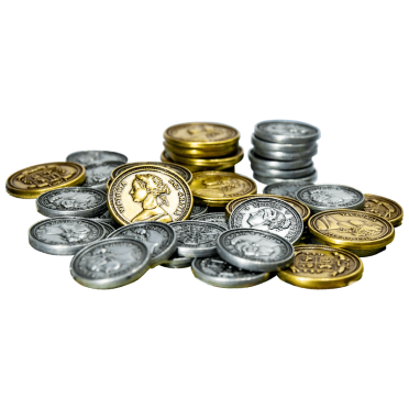 Boite de Obsession Board Game: Metal Coins