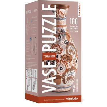Boite de Puzzle - Vase Puzzle Terracota