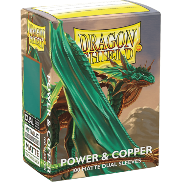 Boite de 100 Dragon Shield Matte Dual Sleeves: Power & Copper - Occasion