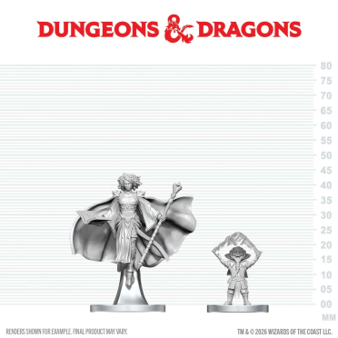 Boite de D&D Nolzur's Marvelous Miniatures: Gnome Warlock & Aasimar Wizard