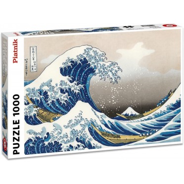 Boite de Puzzle - Hokusai - La Vague - 1000 pièces - Occasion