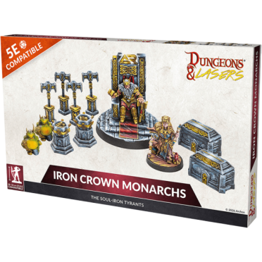 Boite de Dungeons & Lasers - Figurines - Iron Crown Monarchs