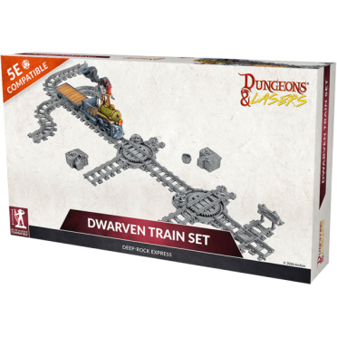 Boite de Dungeons & Lasers - Décors - Dwarven Train Set