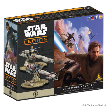 Boite de Star Wars : Légion - Jedi General on BARC Speeder