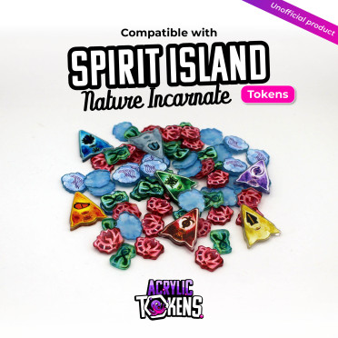 Boite de Spirit Island : Nature Incarnée - Jetons en Acrylique