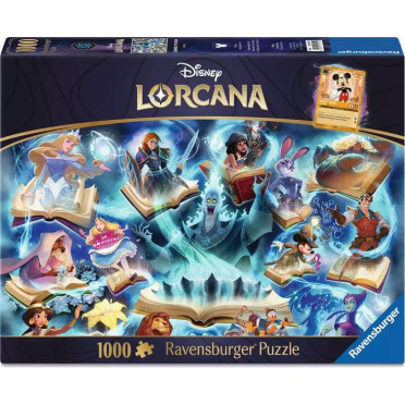Puzzle Lorcana - Glimmers of the Realm: Sapphire - 1000 pièces - Occasion