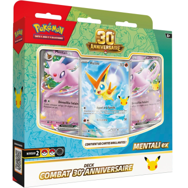 Boite de Pokémon - Deck Combat 30e Anniversaire – Mentali‑ex