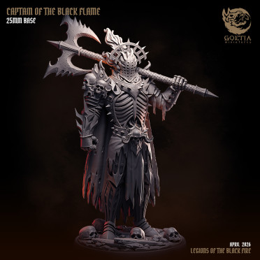 Boite de Goetia Miniatures - Legion of the Black Fire - Capitaine