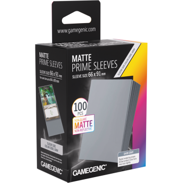 Boite de Gamegenic - Matte Prime Sleeves Dark Gray