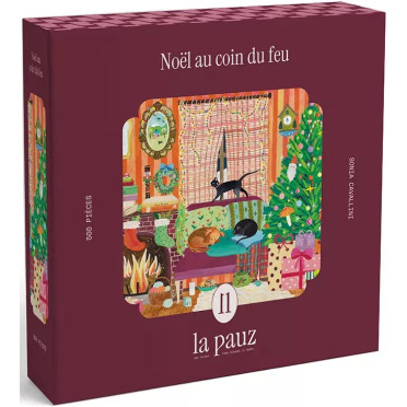 Boite de Puzzle - Noël au Coin du Feu - 500 Pièces